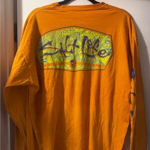 Salt Life Yellow and Blue Graphic Long Sleeve Shirt